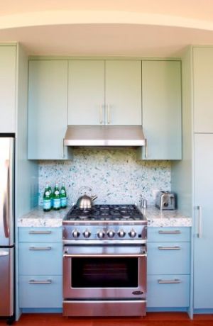 Fashion and decor inspired by mother of pearl - blue themed kitchen.jpg